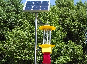 白马寺植物园引进万向注册太阳能杀虫灯开展绿色园林建设